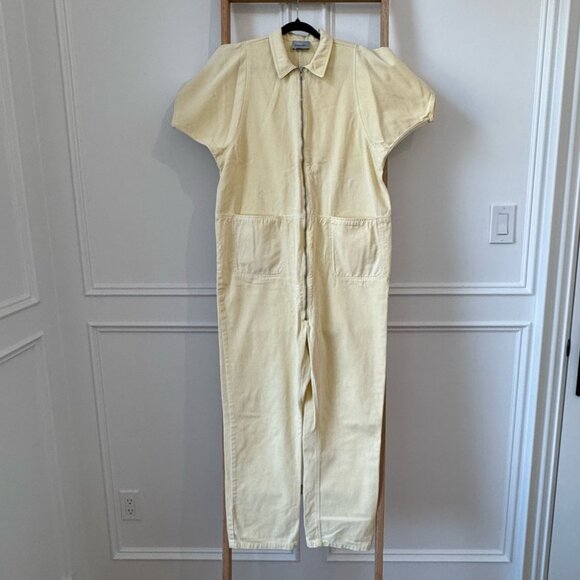 Rachel Comey Barrie Zip-Up Jumpsuit - Size 2 - Butter Yellow - EUC - Picture 3 of 11